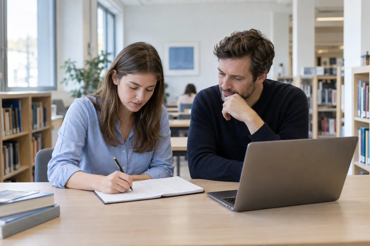 Illustration d’un cours particulier avec un professeur